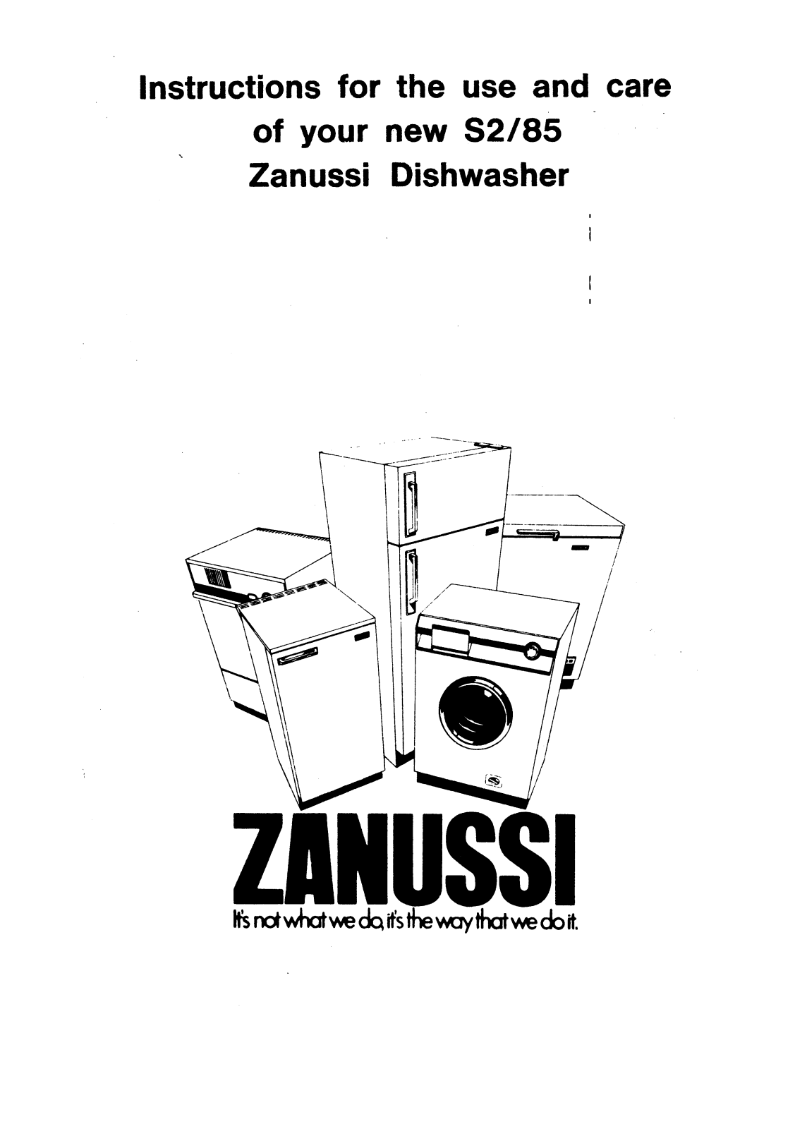 Zanussi S2-85 User Manual