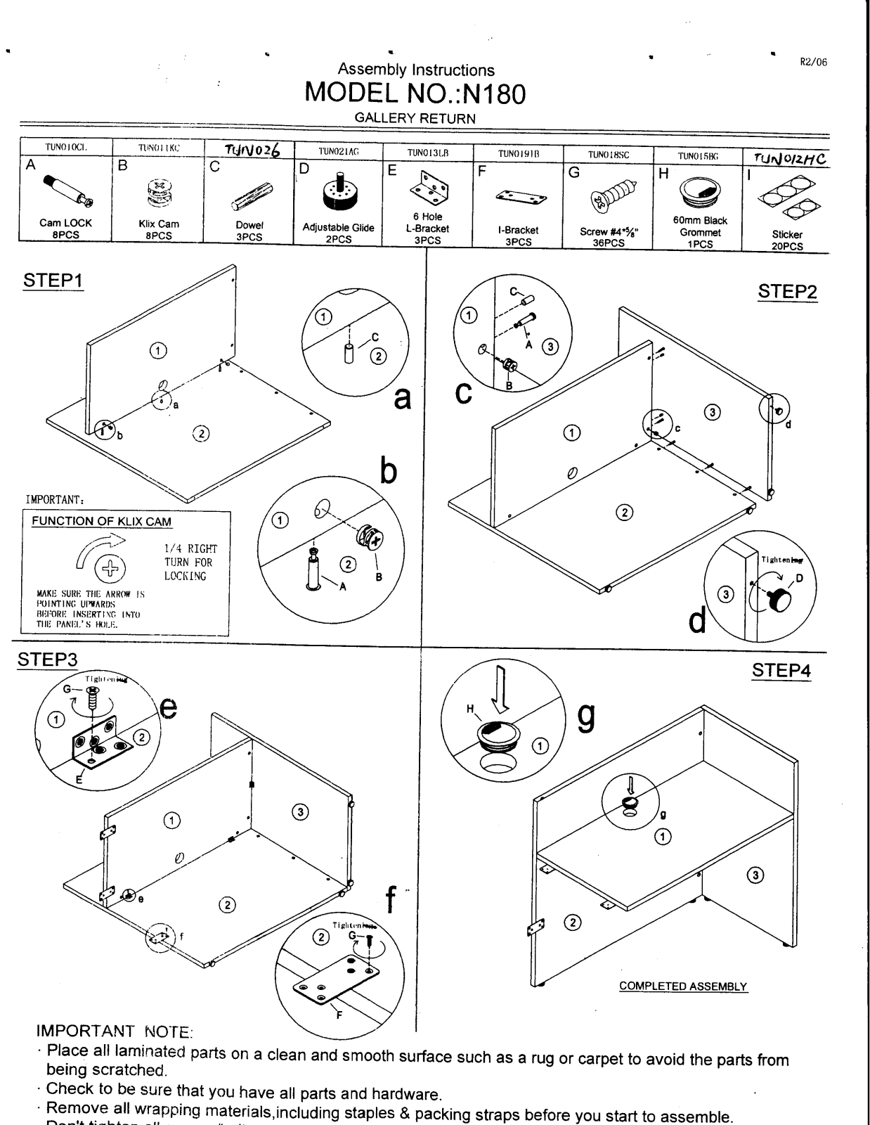 Boss N180DW Assembly Guide