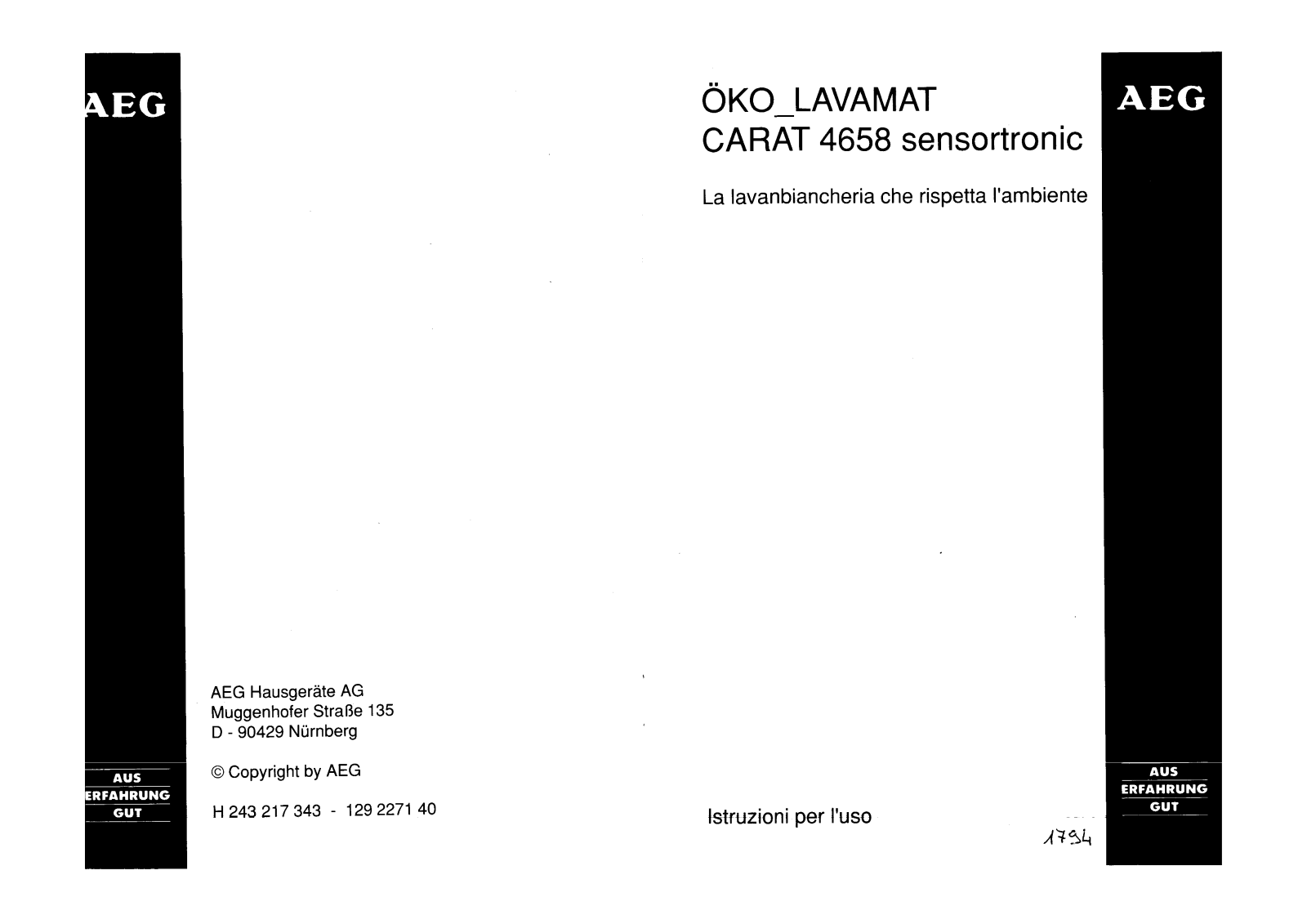 AEG LAV4658 User Manual