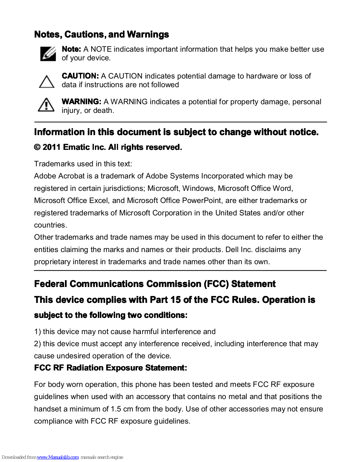 Ematic 2 User Manual