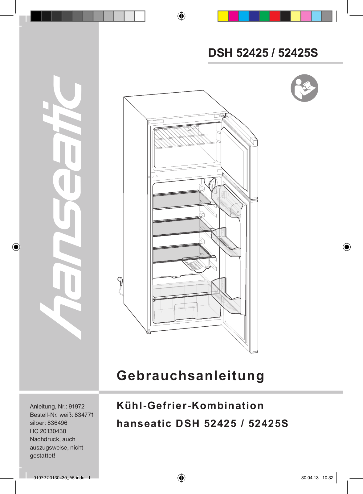 Hanseatic DSH-52425S, DSH-52425 User Manual