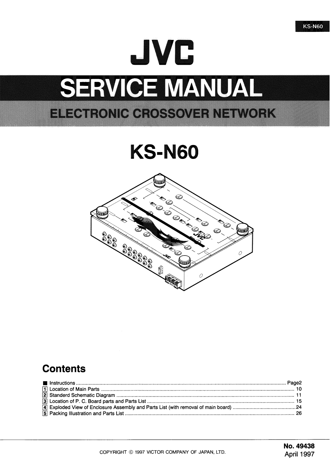 JVC KS‐N60 Service Manual