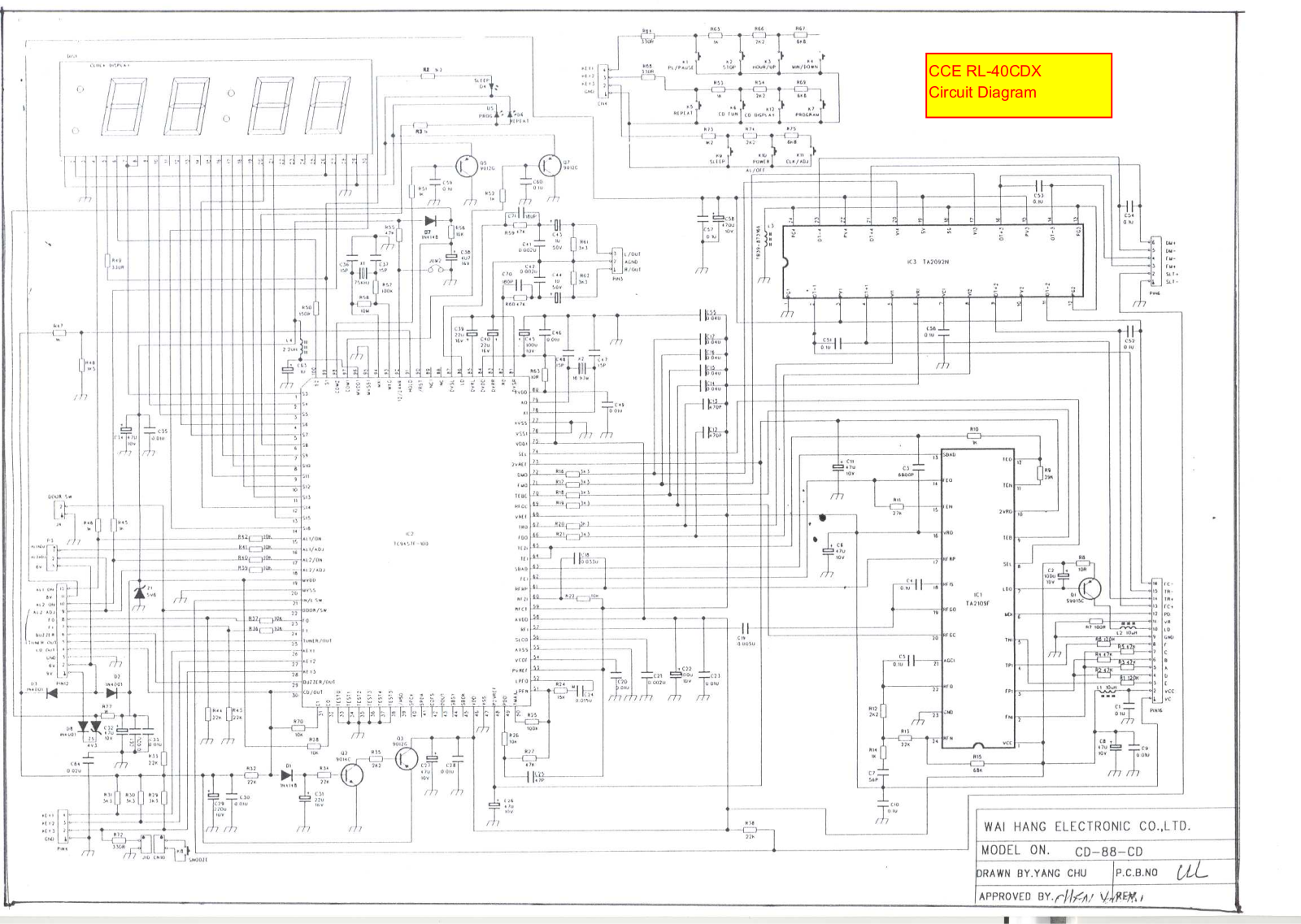 CCE RL 40CDX Diagram