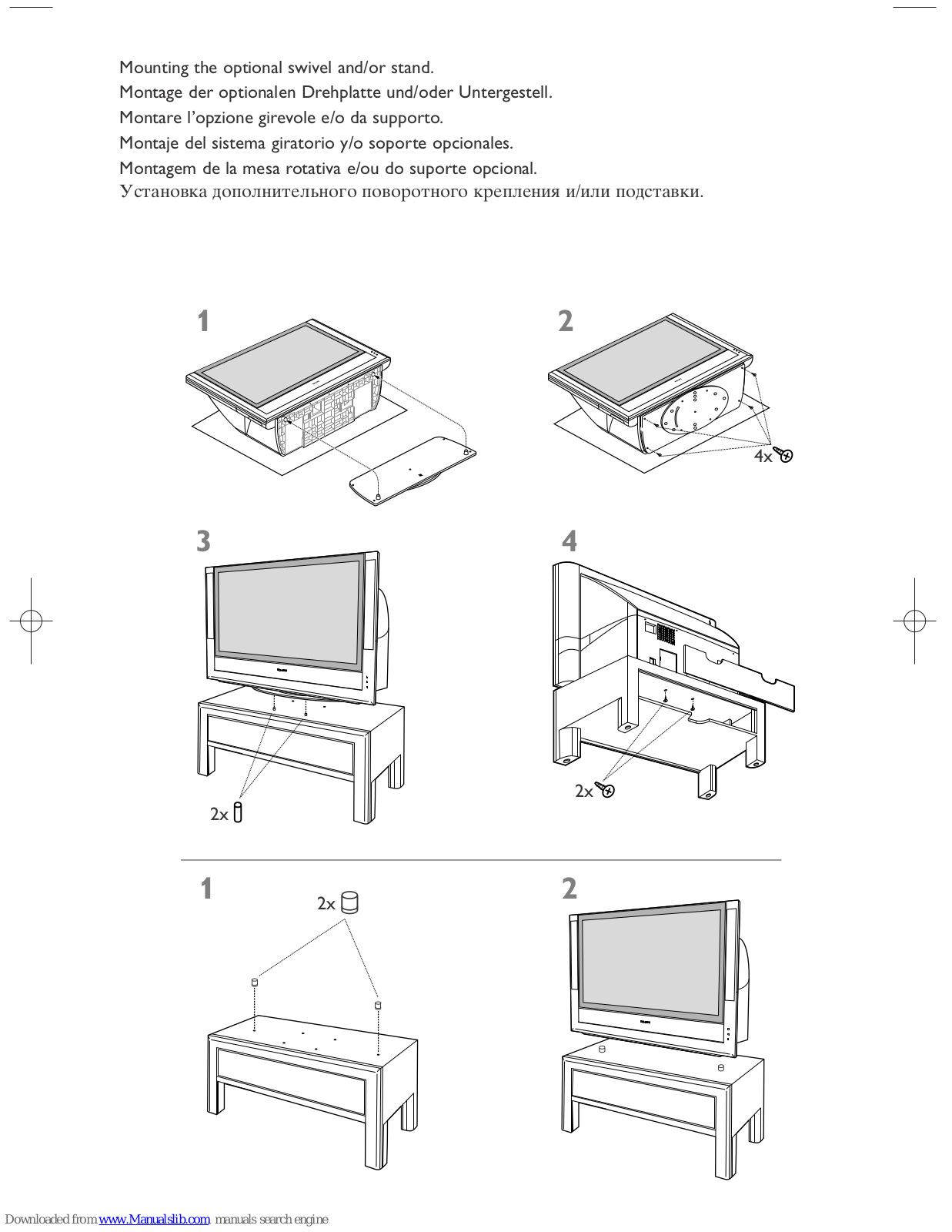 Philips SW559773/ZA, ST559773/ZA, SW559774/ZA, ST559774/ZA, ST559773 Mounting Instruction