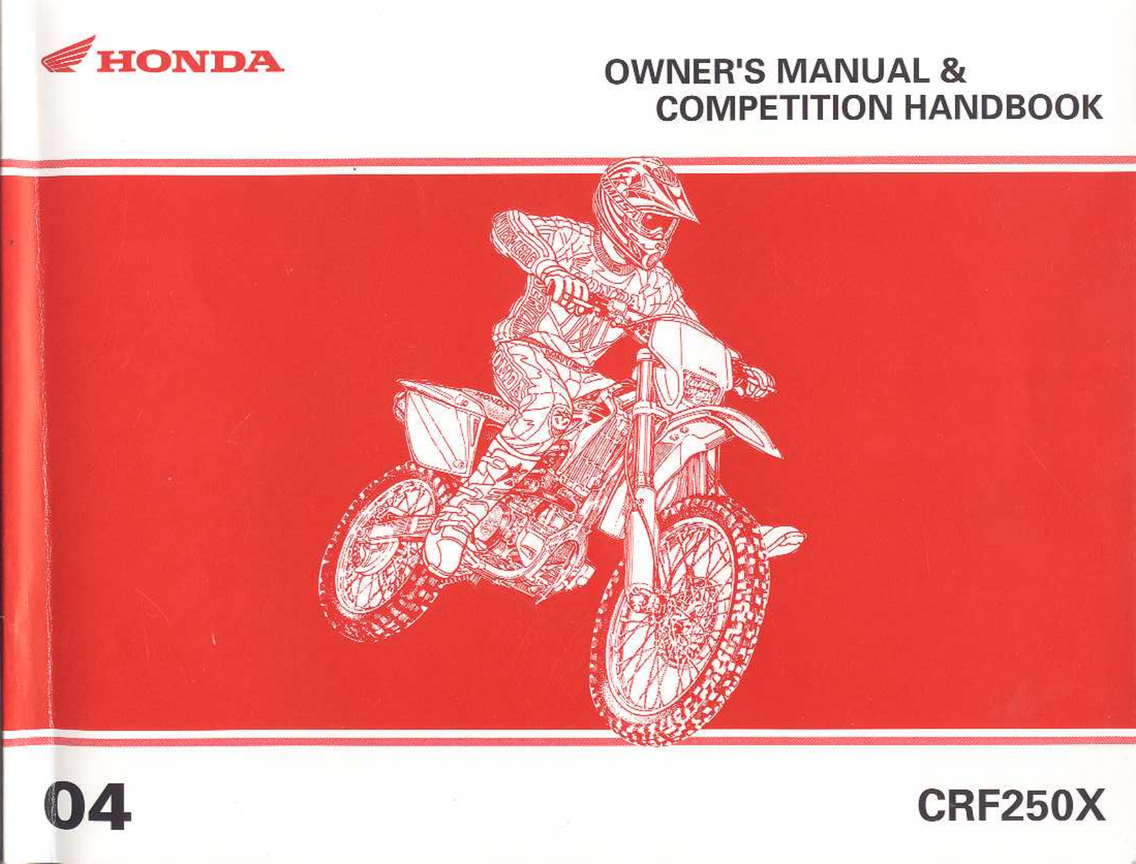 Honda CRF250X (2004) Owner's Manual