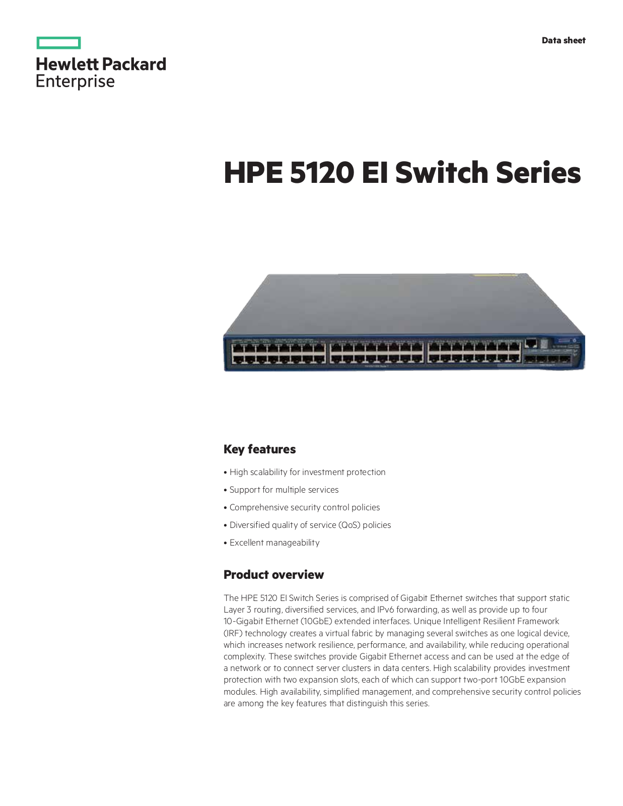 HP HPE 5120 EI User Manual