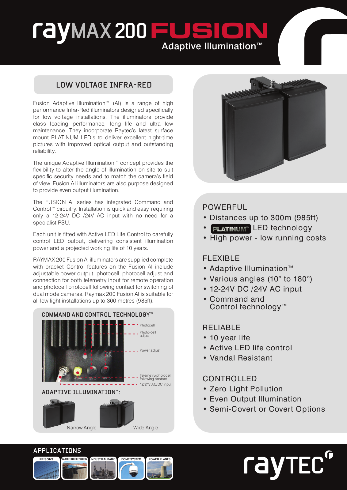 Raytec RM200-F-AI-30 Specsheet