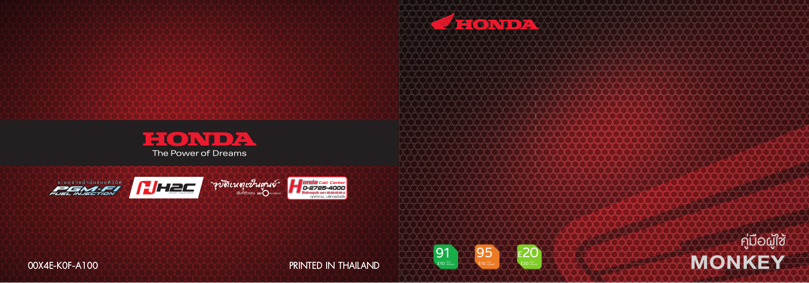 Honda MONKEY (2022) User guide - ManualMachine.com