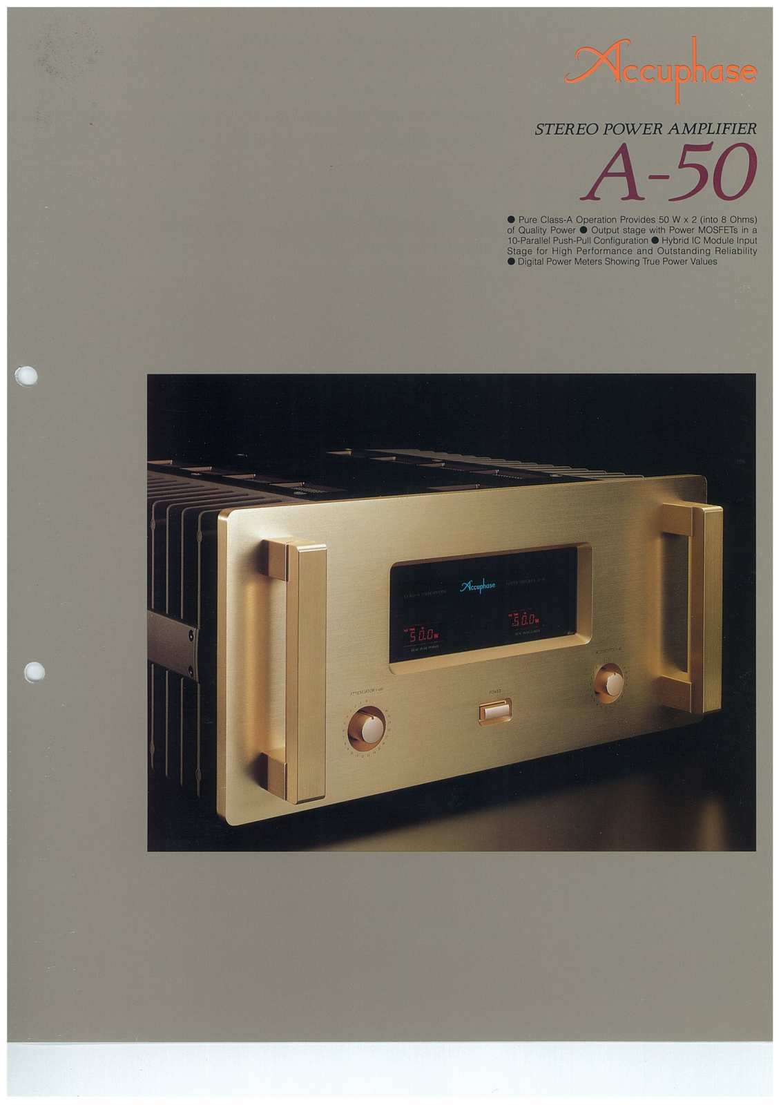 Accuphase A-50 Brochure