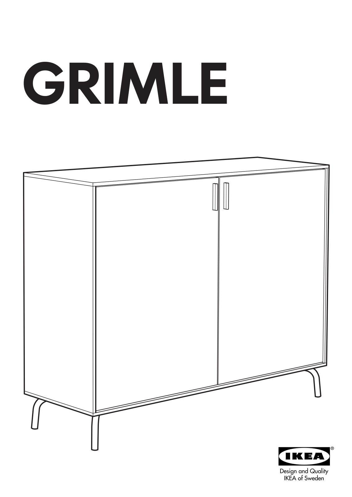 Ikea GRIMLE BUFFET User Manual