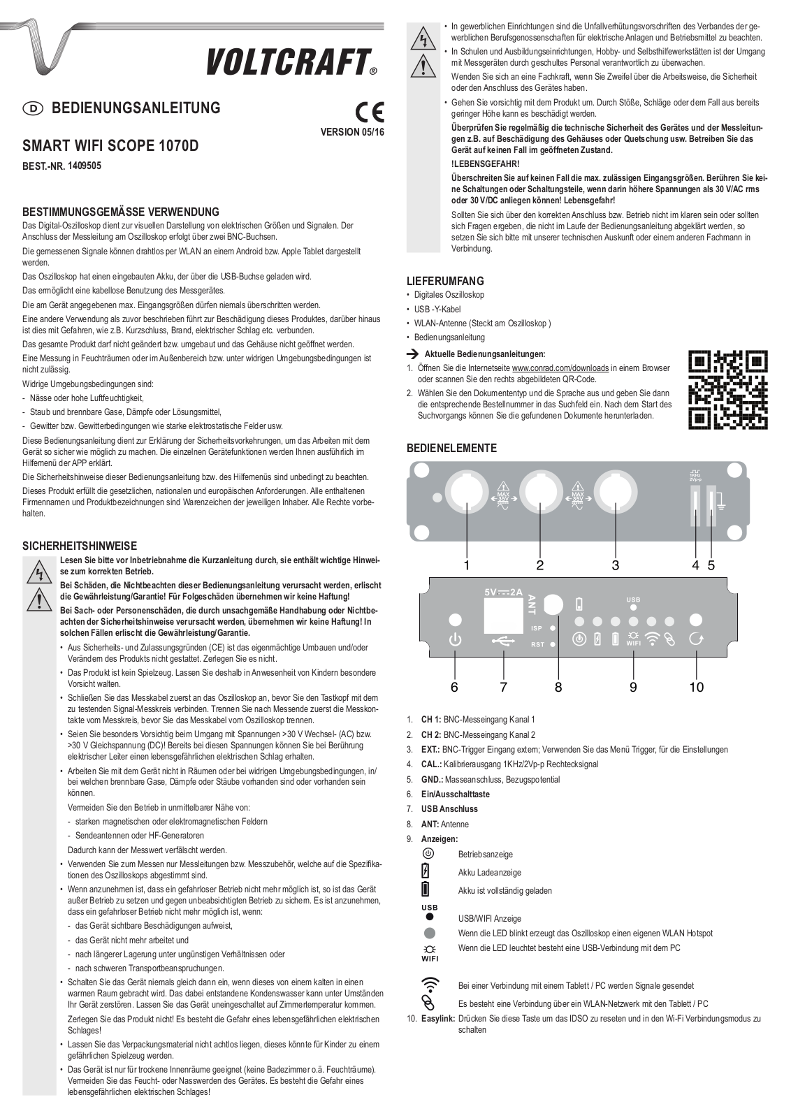 VOLTCRAFT 1070D User guide