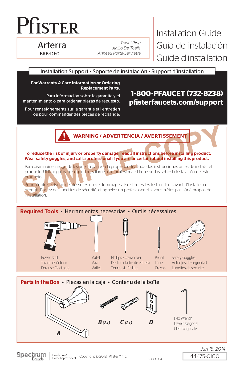 Pfister PPR3006 Installation & Assembly - ManualMachine.com