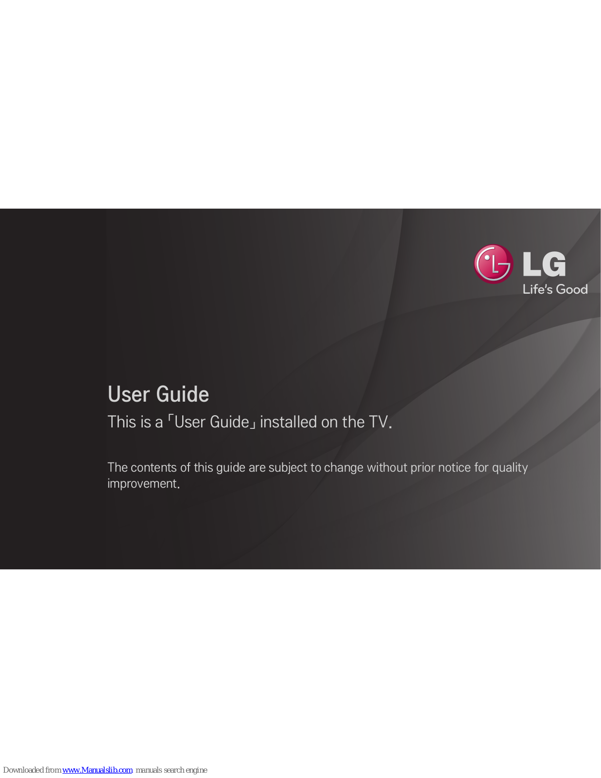 LG 42LM660T, 47LM670T, 42LM670T, 42LM669T, 55LM640T User Manual