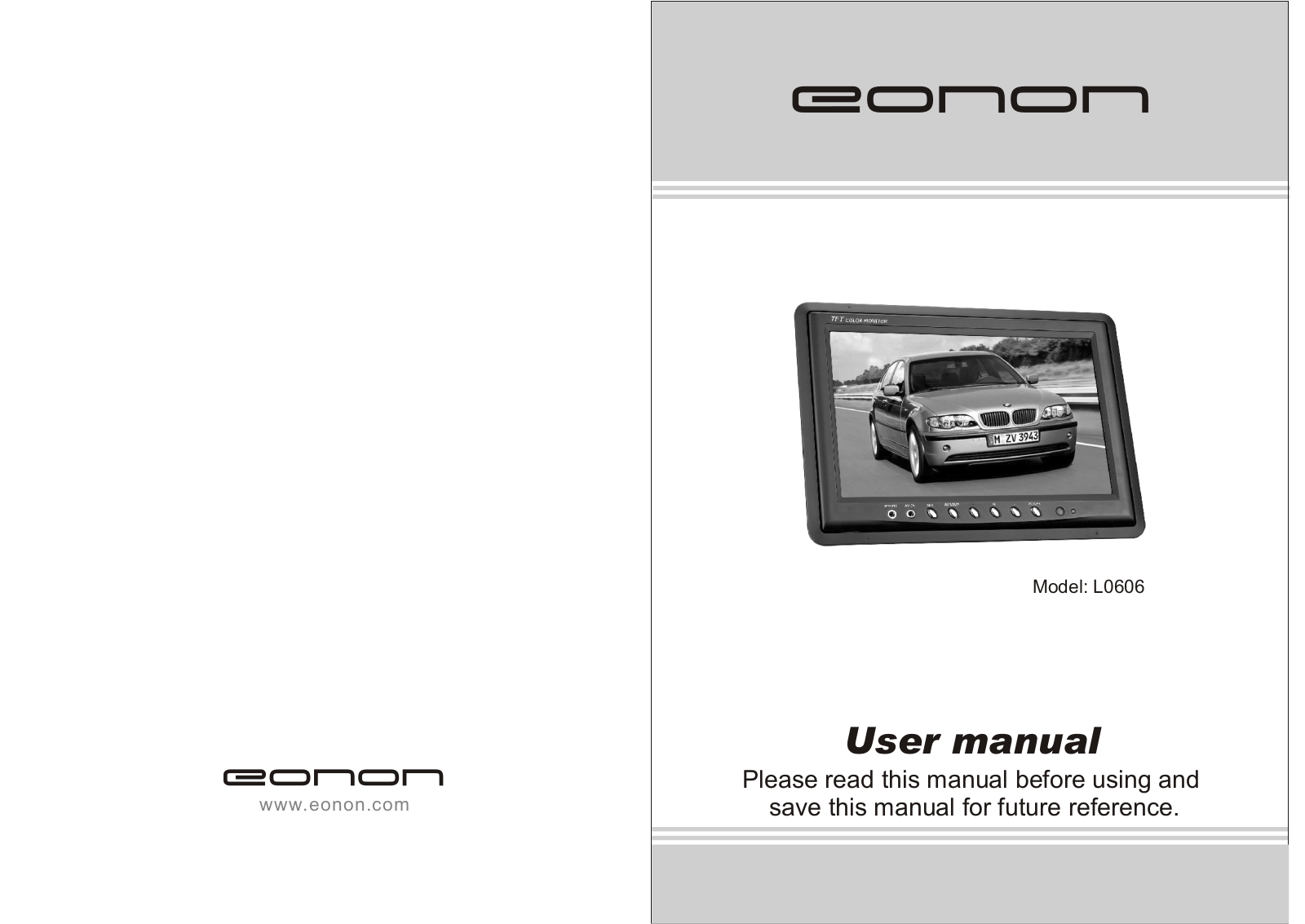 Eonon L0606 Instruction Manual