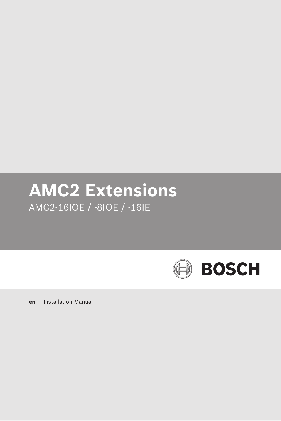 Bosch API-AMC2-16IE, API-AMC2-16IOE, API-AMC2-8IOE User Manual
