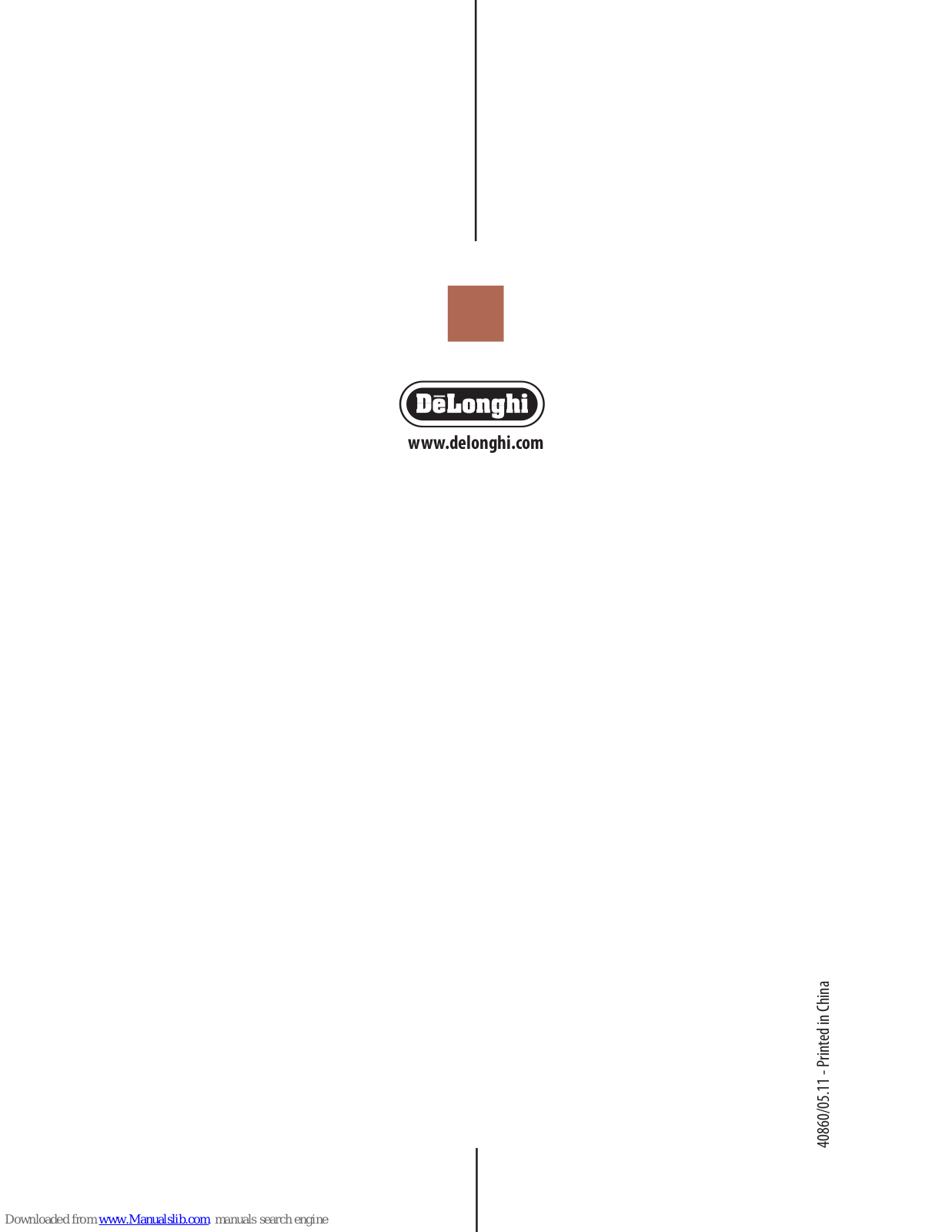 DeLonghi DCm04 series Instructions For Use Manual