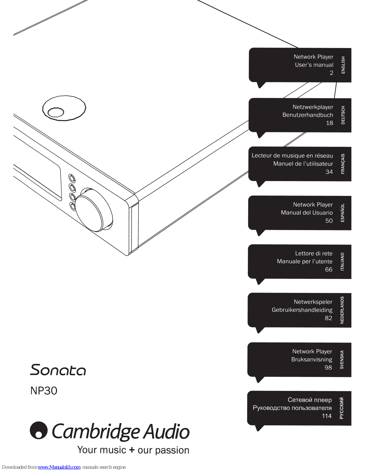 Sonata NP30 User Manual - ManualMachine.com