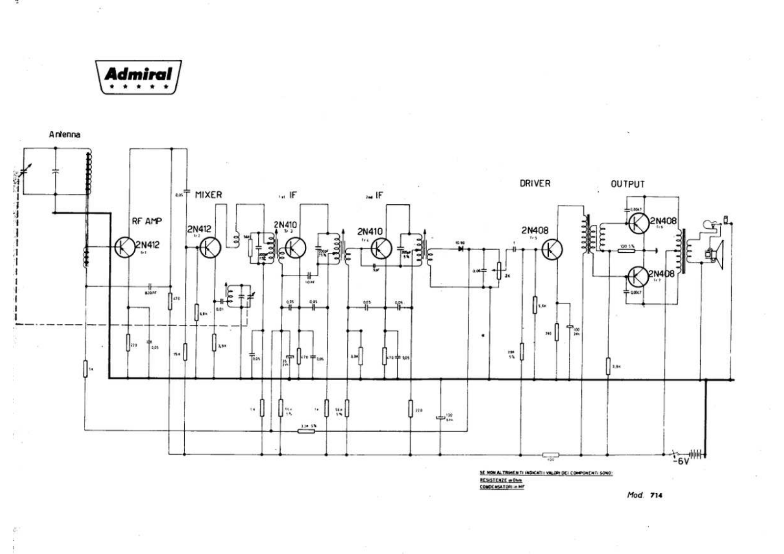 Admiral 714 schematic