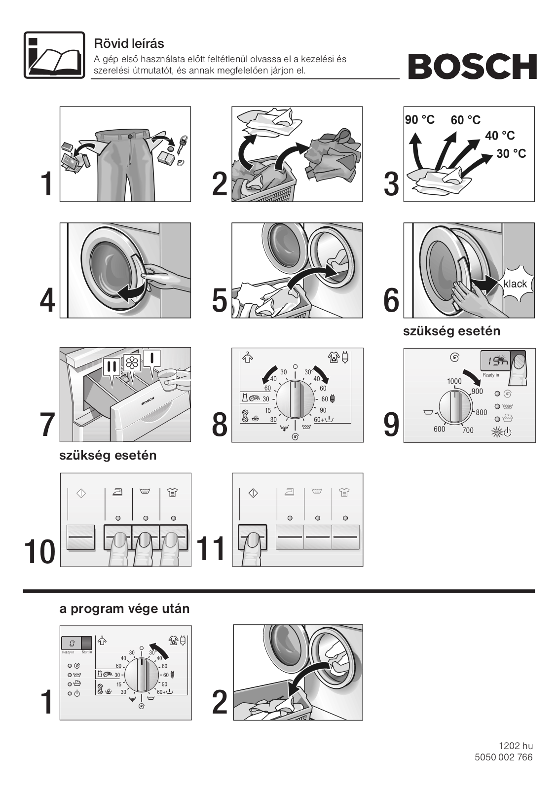 Bosch WFO2041BY User Manual