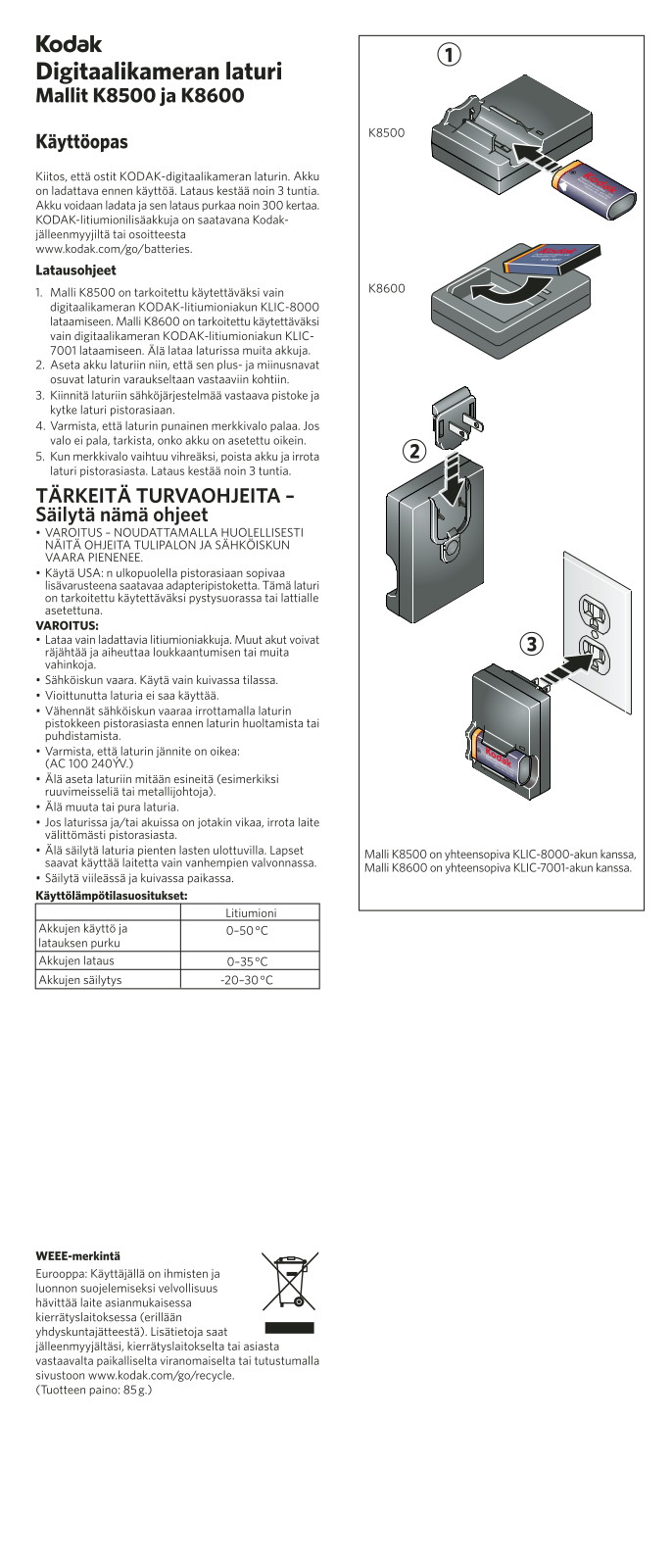 Kodak K8600, K8500 User Manual