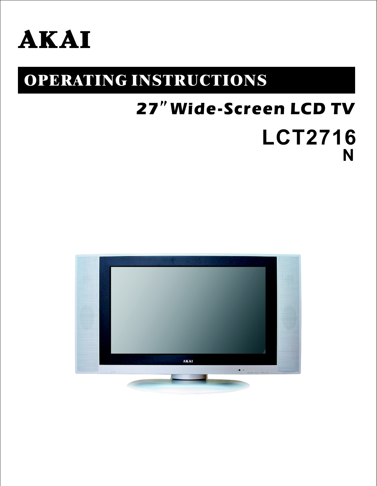 Akai LCT2716 User Manual