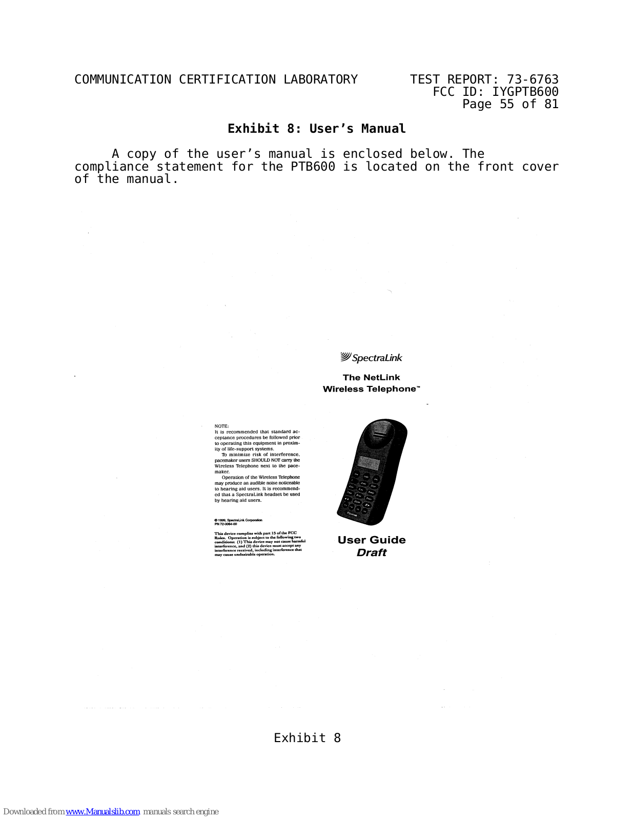 SpectraLink NetLink User Manual