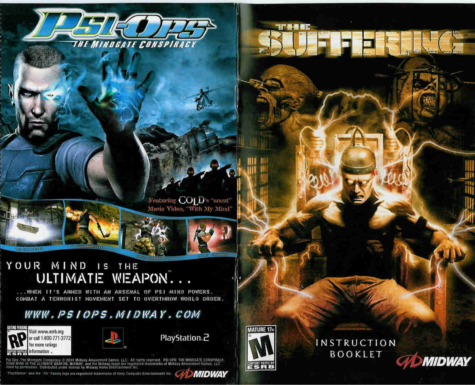 Games PS2 THE SUFFERING User Manual