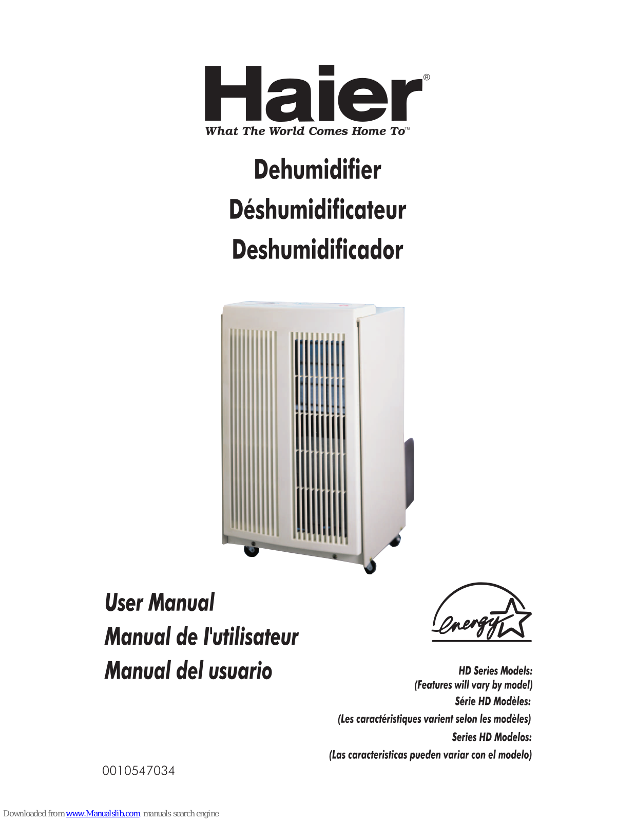 Haier HD451E - 10-03, HD451E, HD601E User Manual