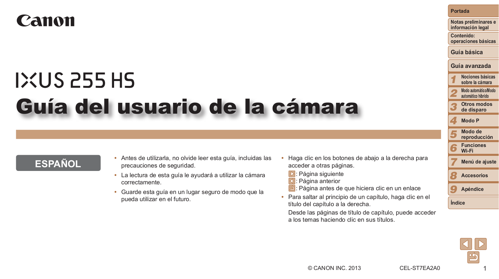 Canon IXUS 255 HS User Manual