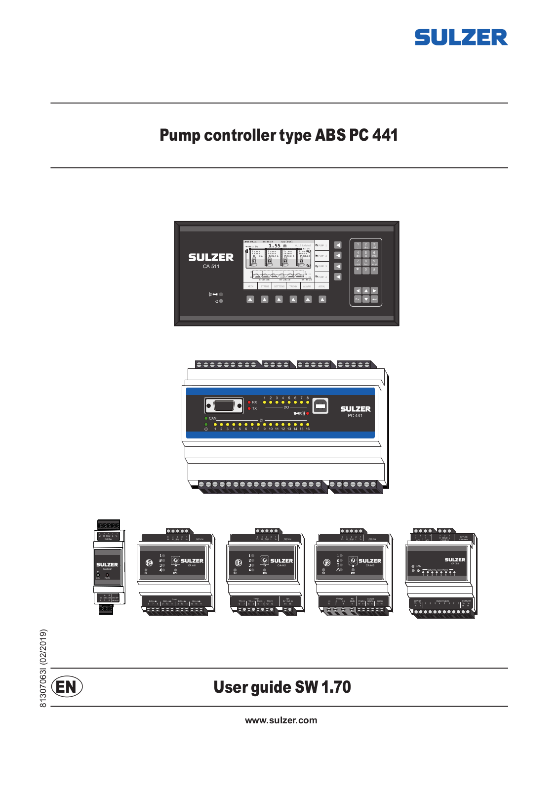 Sulzer ABS PC 441, CA 511 User Manual - ManualMachine.com
