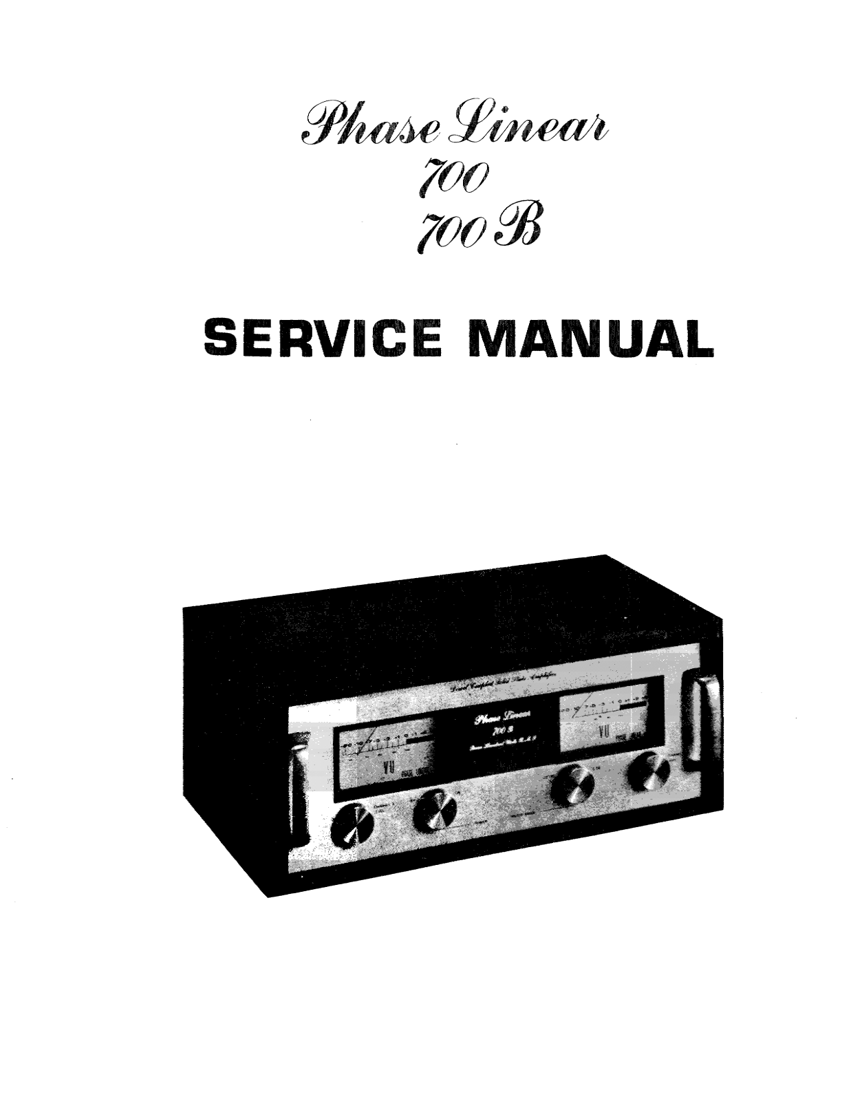 Phase Linear 700 Service Manual