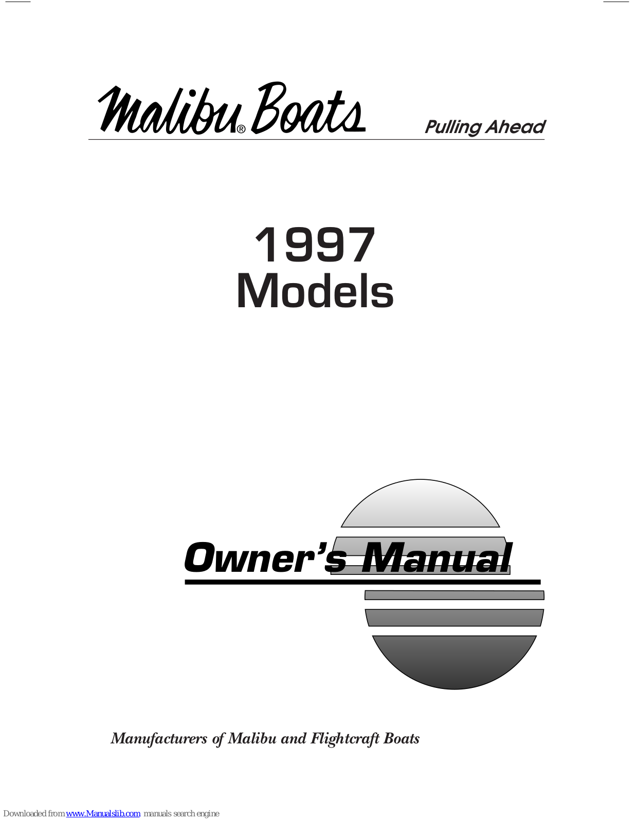 Malibu Boats Echelon (1997), Response LX (1997), Echelon LX (1997), Response (1997), Sunsetter LX (1997) Owner's Manual