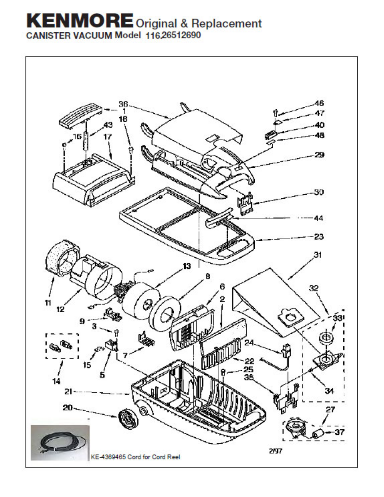 Kenmore 116.26512690 Owner's Manual