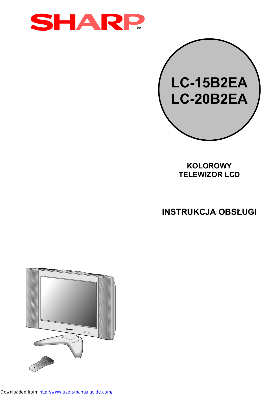 SHARP LC-15/20B2EA User Manual