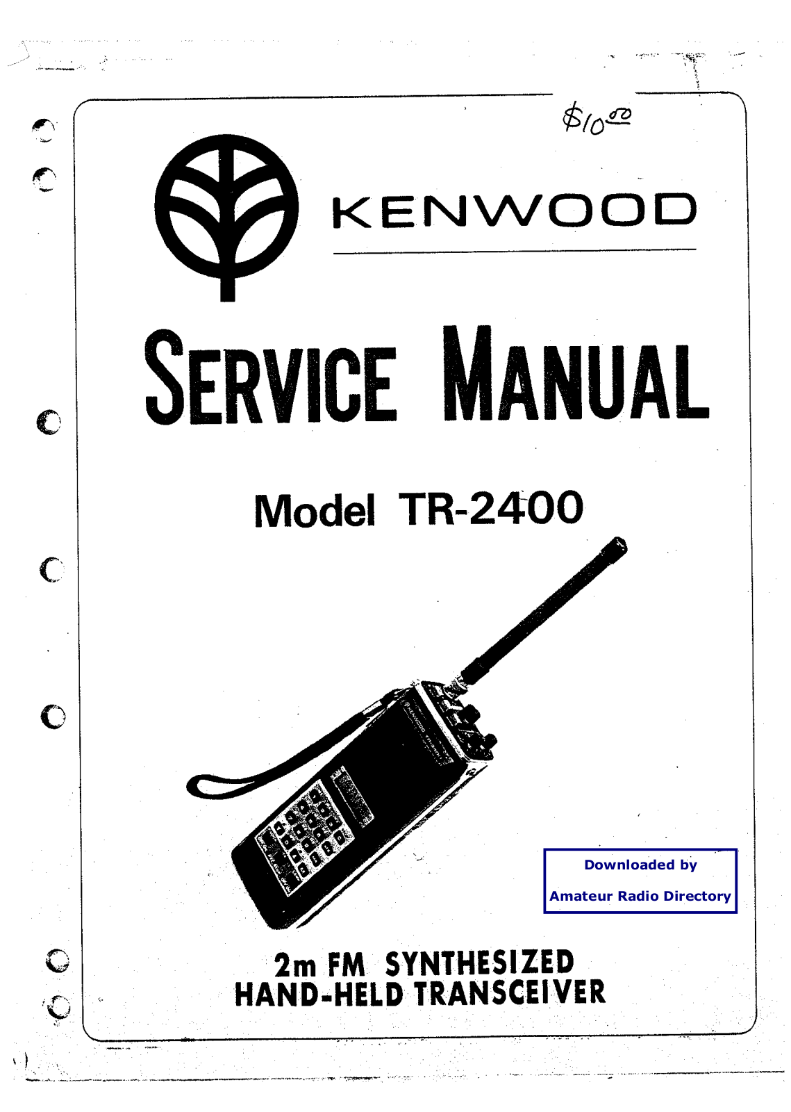 Kenwood tr2400 schematic