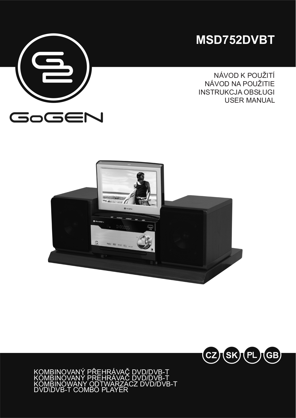 GoGEN MSD 752 DVBT User Manual