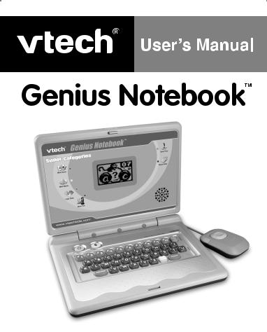 VTech Genius Notebook Owner's Manual