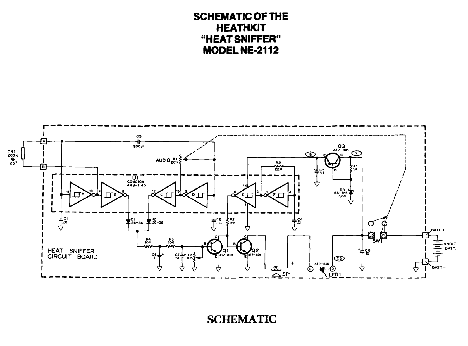 Heath Company NE-2112 Schematic