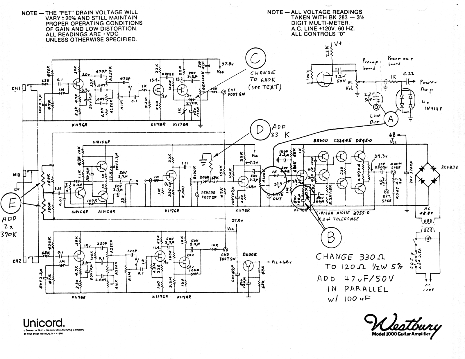 Westbury 1000 schematic