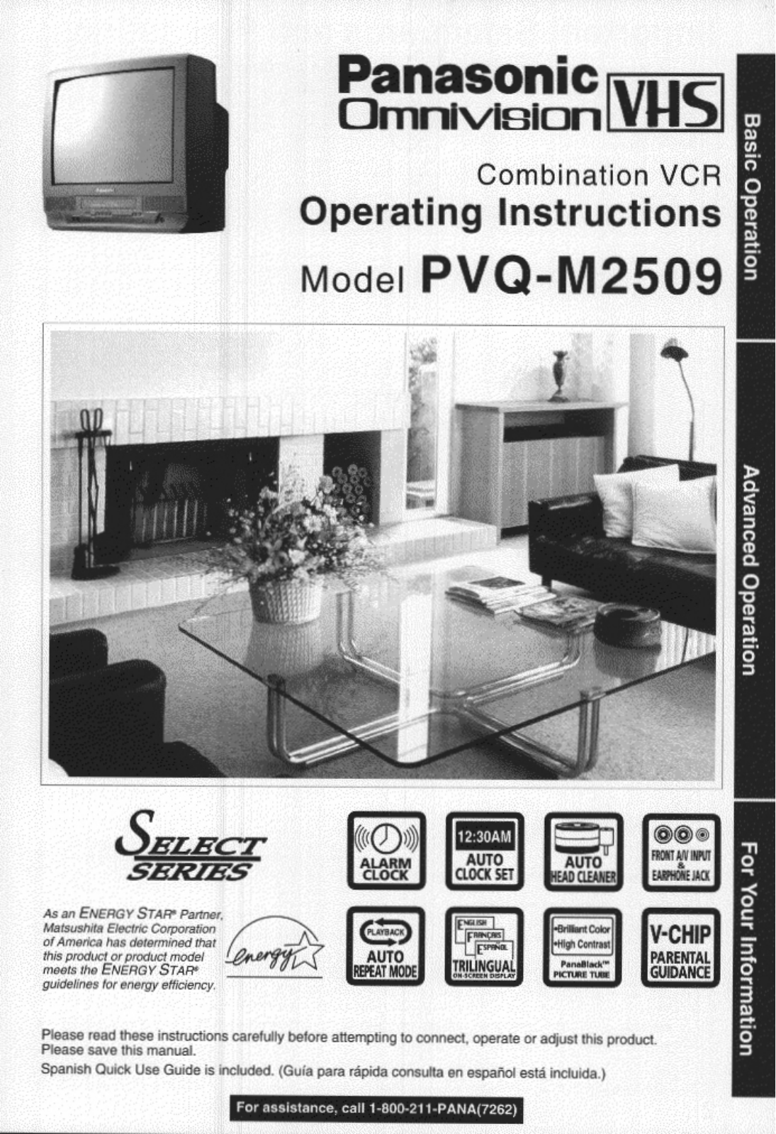 Panasonic PV-QM2509 User Manual