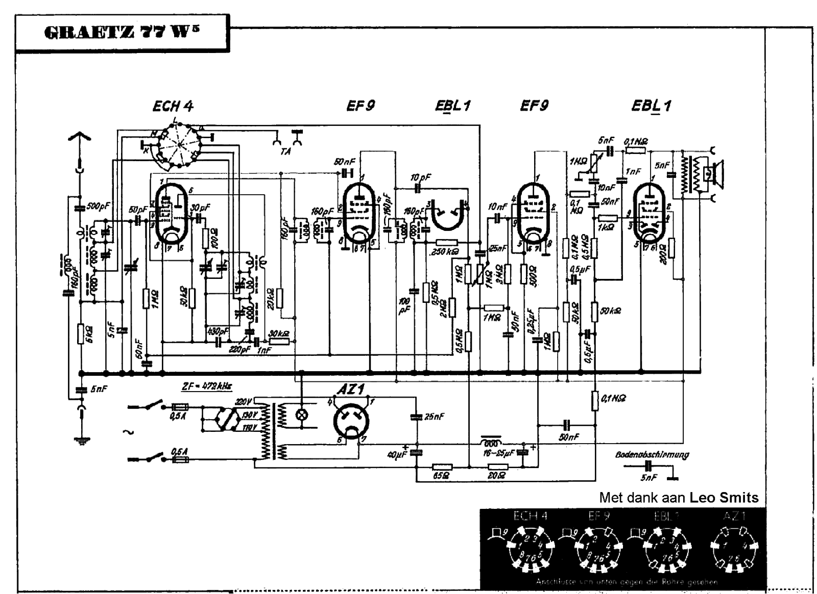 Graetz 77W5 Schematic