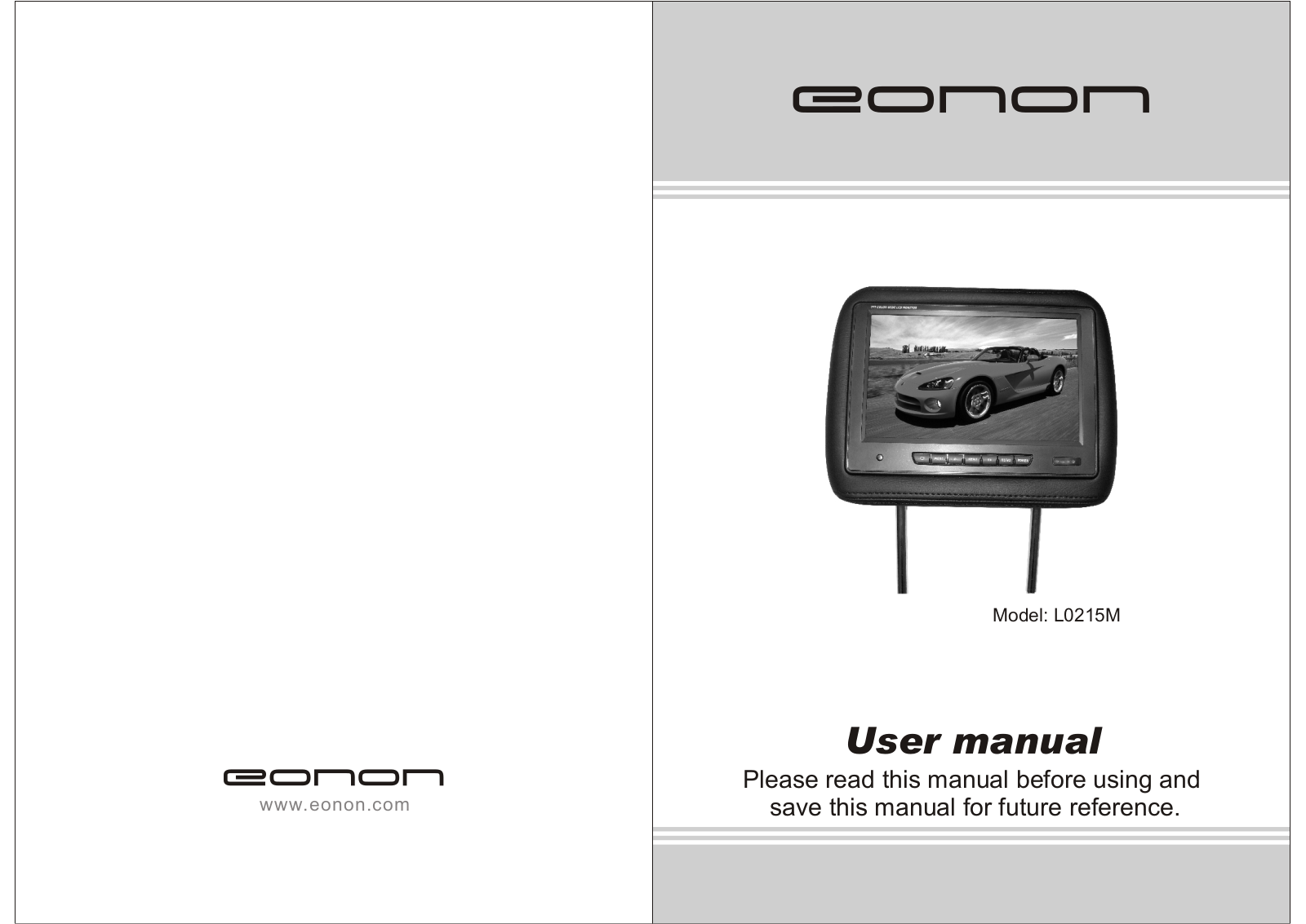 Eonon L0218M Instruction Manual