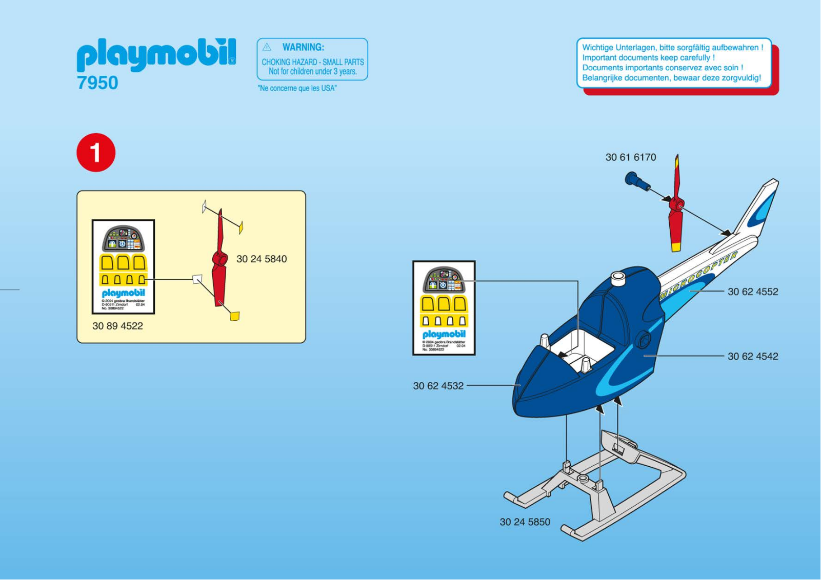 Playmobil 7950 Instructions