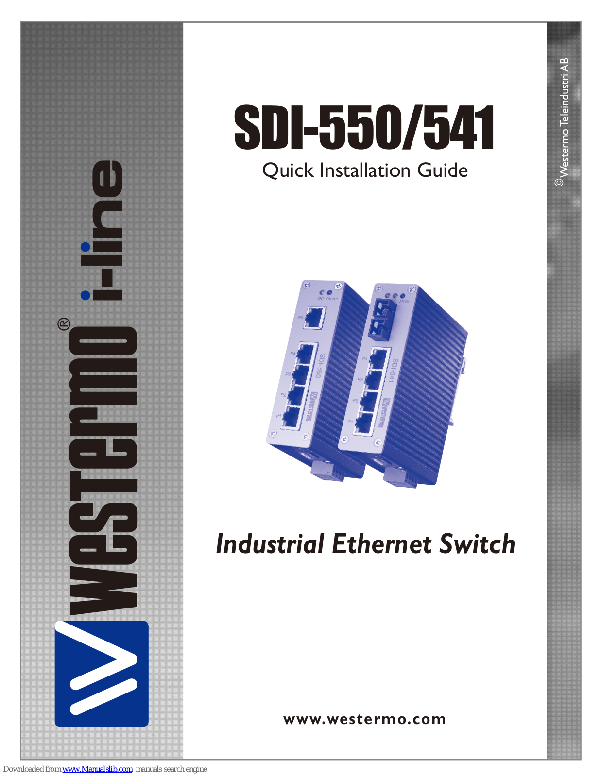 Westermo SDI-550, SDI-541 Quick Installation Manual