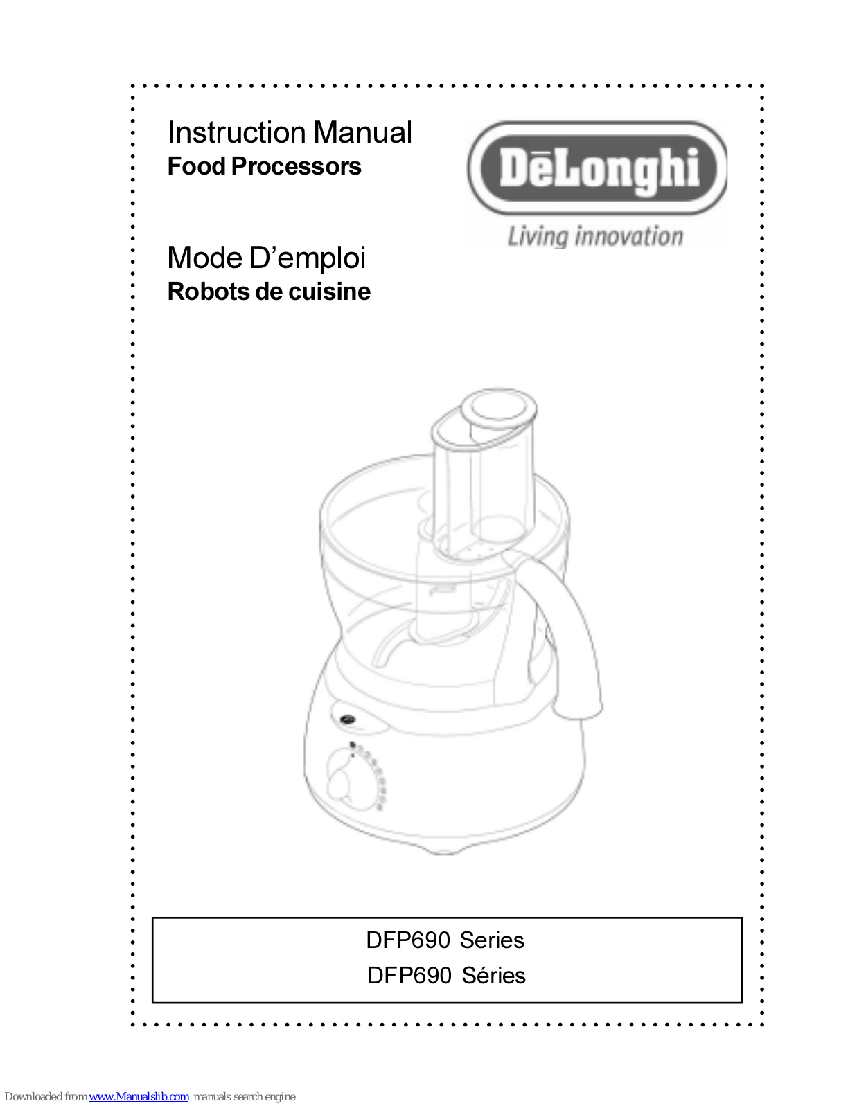 DeLonghi DFP690 Series Instruction Manual