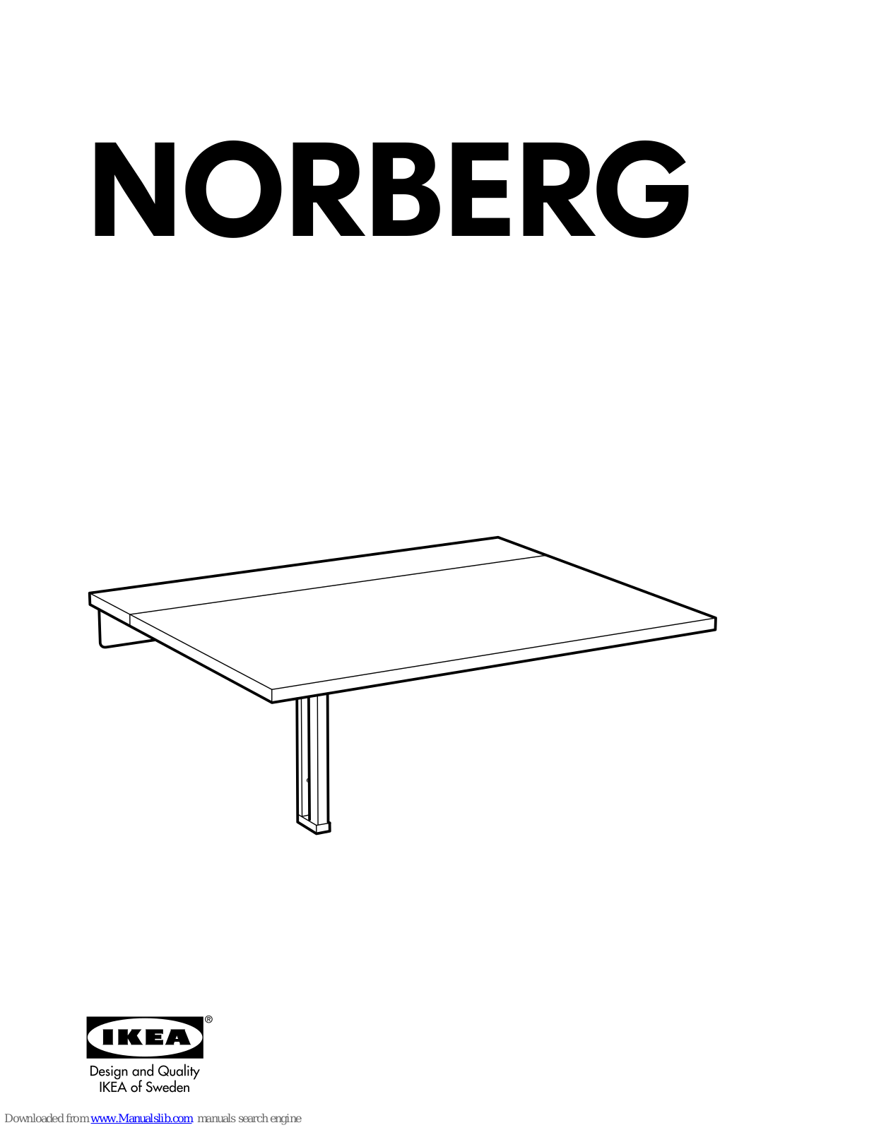 IKEA NORBERG Instruction - ManualMachine.com