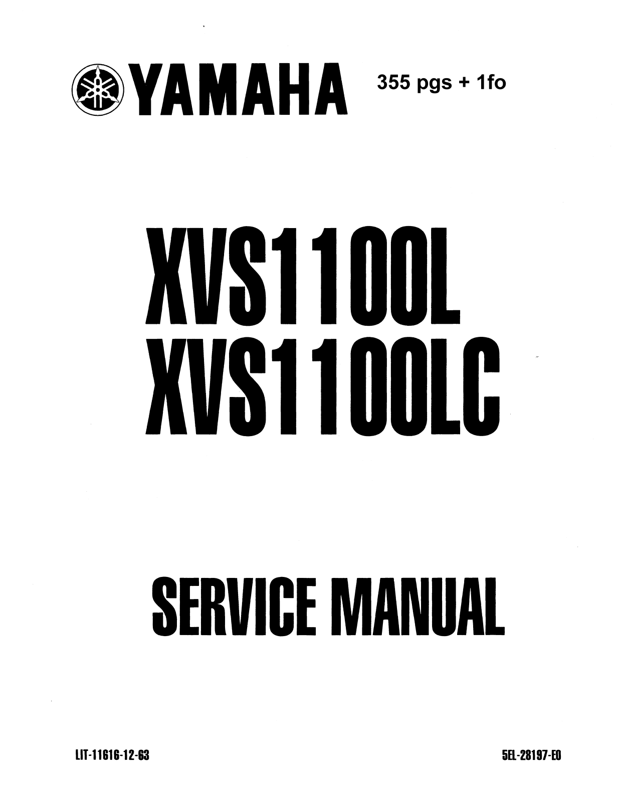 Yamaha VStar 1100 Shop Manual