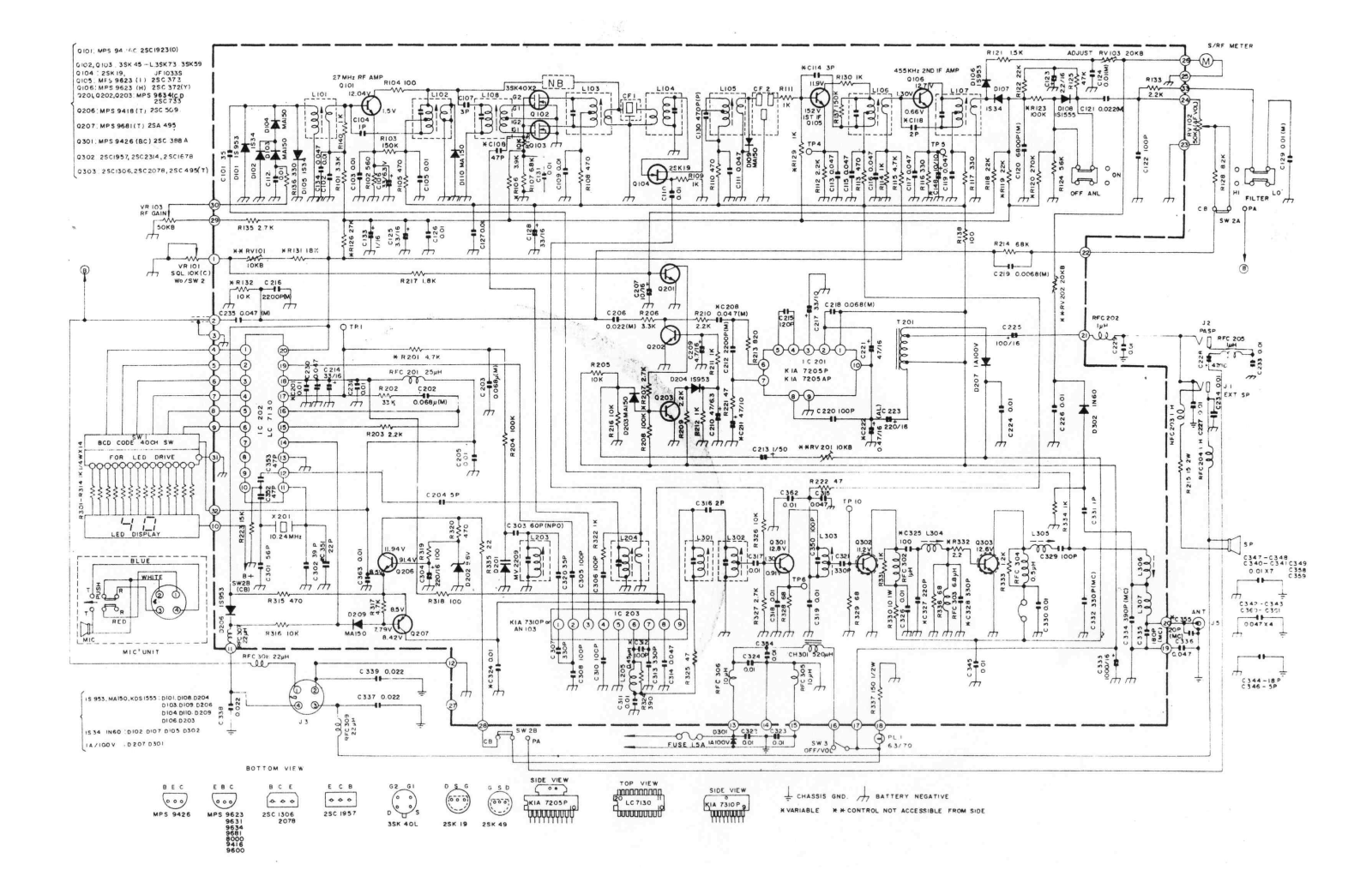 Midland 3001 Schematic