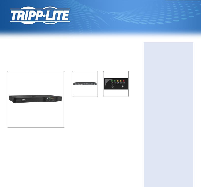 Tripp-Lite SMART1000RM1UN Data Sheet