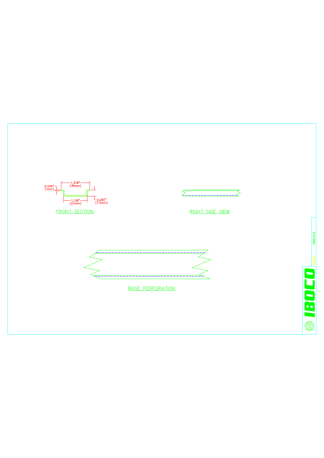 Iboco OMEGA3 Dimensional Sheet